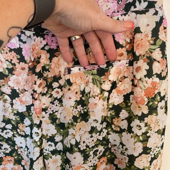 New! Reiss Serena Floral Print Wide Leg Trousers Multicolored nwot 33401 - Picture 6 of 16